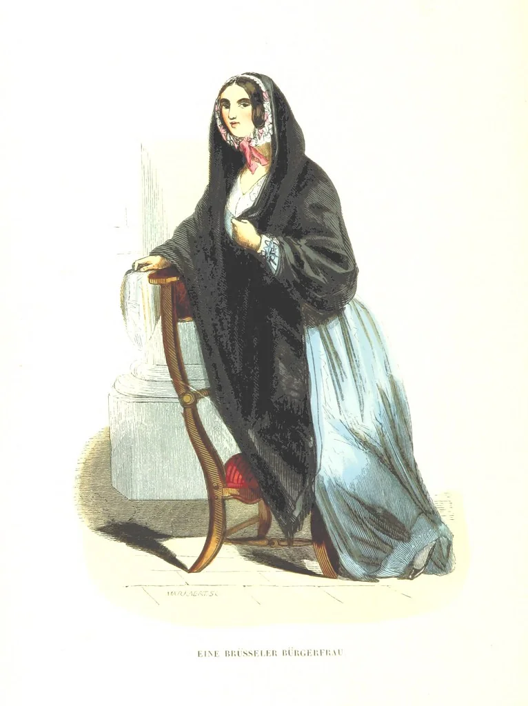 An illustration from Die Völker des Erdballs nach ihrer Abstammung und Verwandtschaft, und ihren Eigenthümlichkeiten in Regierungsform, Religion, Sitte und Tracht ... Mit ... colorirten Abbildungen, 1845, leaf 1052