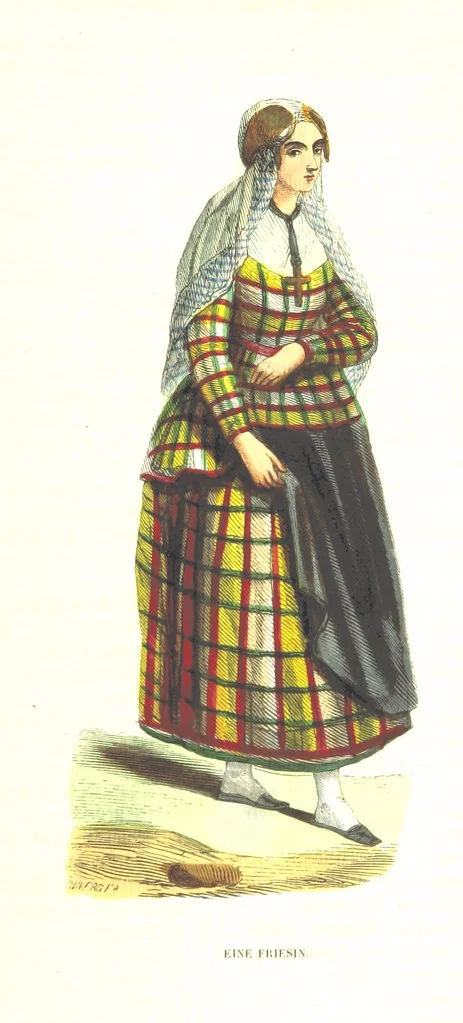 An illustration from Die Völker des Erdballs nach ihrer Abstammung und Verwandtschaft, und ihren Eigenthümlichkeiten in Regierungsform, Religion, Sitte und Tracht ... Mit ... colorirten Abbildungen, 1845, leaf 1065