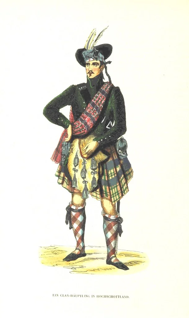 An illustration from Die Völker des Erdballs nach ihrer Abstammung und Verwandtschaft, und ihren Eigenthümlichkeiten in Regierungsform, Religion, Sitte und Tracht ... Mit ... colorirten Abbildungen, 1845, leaf 1074