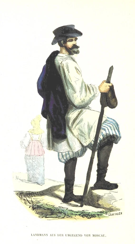 An illustration from Die Völker des Erdballs nach ihrer Abstammung und Verwandtschaft, und ihren Eigenthümlichkeiten in Regierungsform, Religion, Sitte und Tracht ... Mit ... colorirten Abbildungen, 1845, leaf 1088