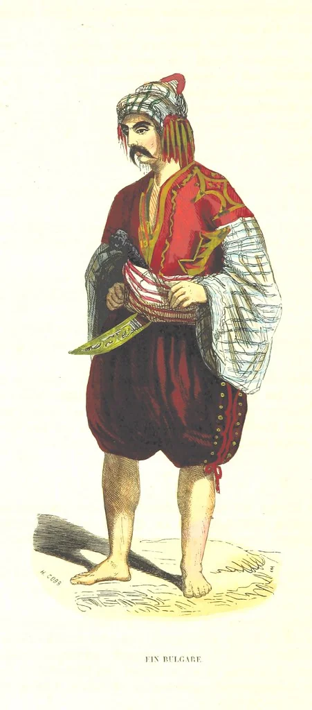 An illustration from Die Völker des Erdballs nach ihrer Abstammung und Verwandtschaft, und ihren Eigenthümlichkeiten in Regierungsform, Religion, Sitte und Tracht ... Mit ... colorirten Abbildungen, 1845, leaf 1092