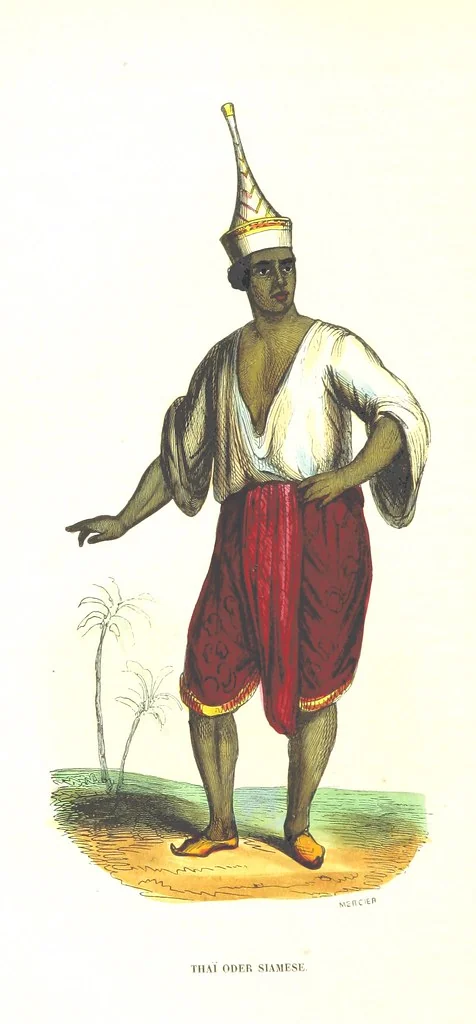 An illustration from Die Völker des Erdballs nach ihrer Abstammung und Verwandtschaft, und ihren Eigenthümlichkeiten in Regierungsform, Religion, Sitte und Tracht ... Mit ... colorirten Abbildungen, 1845, leaf 144