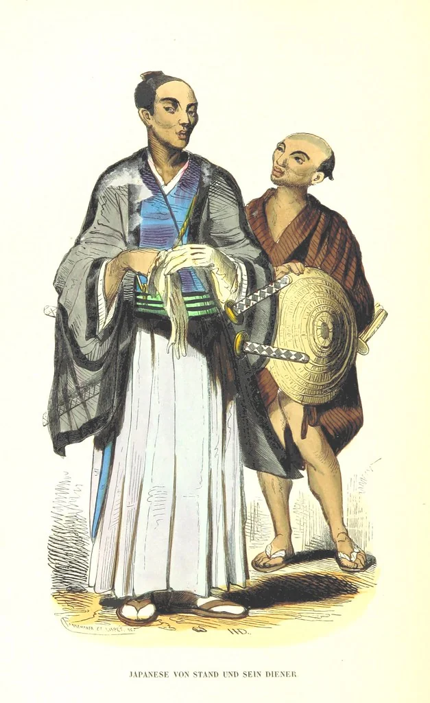 An illustration from Die Völker des Erdballs nach ihrer Abstammung und Verwandtschaft, und ihren Eigenthümlichkeiten in Regierungsform, Religion, Sitte und Tracht ... Mit ... colorirten Abbildungen, 1845, leaf 180
