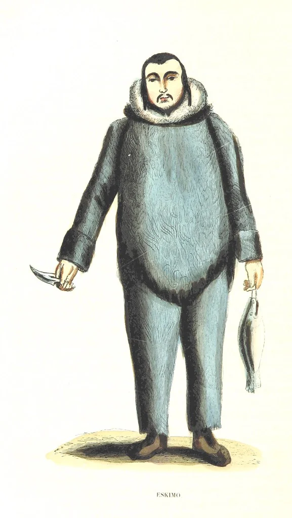An illustration from Die Völker des Erdballs nach ihrer Abstammung und Verwandtschaft, und ihren Eigenthümlichkeiten in Regierungsform, Religion, Sitte und Tracht ... Mit ... colorirten Abbildungen, 1845, leaf 294