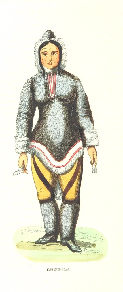 An illustration from Die Völker des Erdballs nach ihrer Abstammung und Verwandtschaft, und ihren Eigenthümlichkeiten in Regierungsform, Religion, Sitte und Tracht ... Mit ... colorirten Abbildungen, 1845, leaf 300