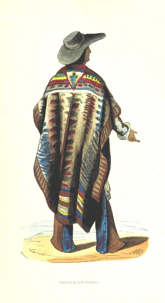 An illustration from Die Völker des Erdballs nach ihrer Abstammung und Verwandtschaft, und ihren Eigenthümlichkeiten in Regierungsform, Religion, Sitte und Tracht ... Mit ... colorirten Abbildungen, 1845, leaf 379