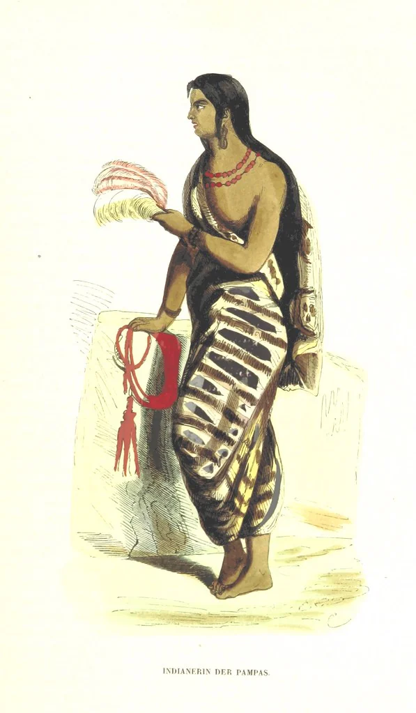 An illustration from Die Völker des Erdballs nach ihrer Abstammung und Verwandtschaft, und ihren Eigenthümlichkeiten in Regierungsform, Religion, Sitte und Tracht ... Mit ... colorirten Abbildungen, 1845, leaf 429