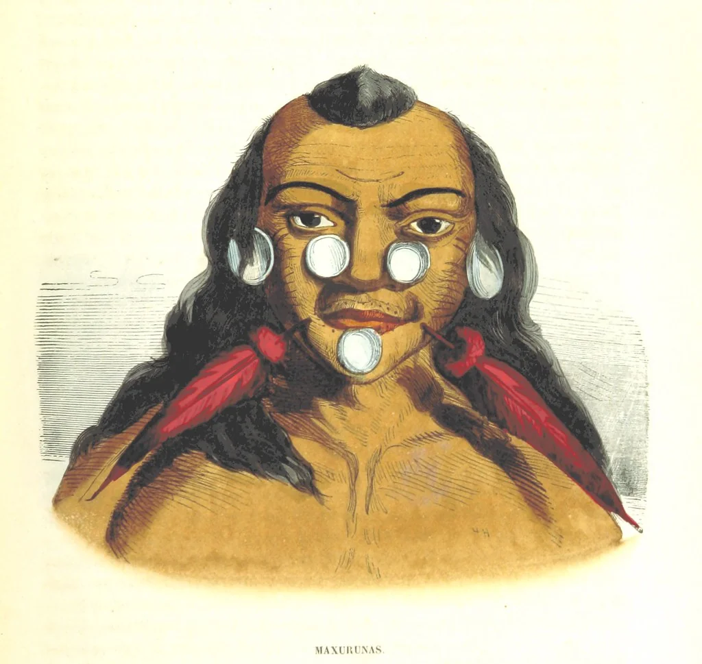 An illustration from Die Völker des Erdballs nach ihrer Abstammung und Verwandtschaft, und ihren Eigenthümlichkeiten in Regierungsform, Religion, Sitte und Tracht ... Mit ... colorirten Abbildungen, 1845, leaf 457