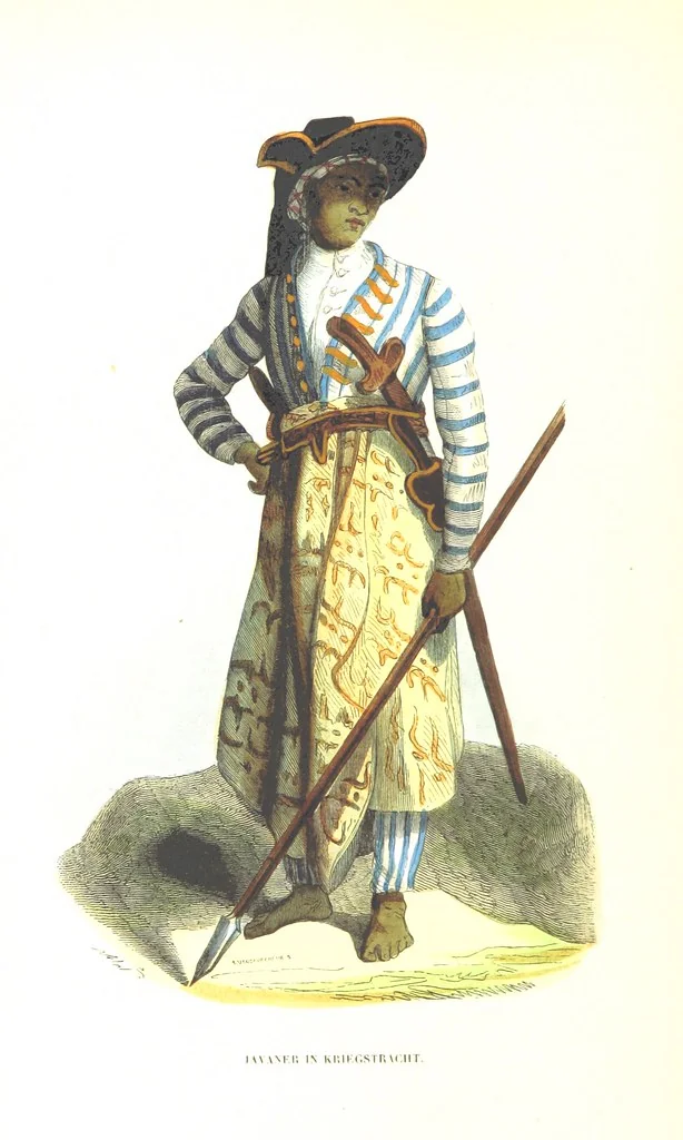 An illustration from Die Völker des Erdballs nach ihrer Abstammung und Verwandtschaft, und ihren Eigenthümlichkeiten in Regierungsform, Religion, Sitte und Tracht ... Mit ... colorirten Abbildungen, 1845, leaf 516