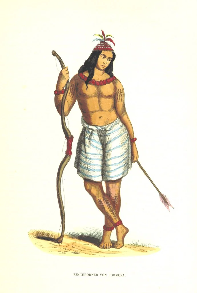 An illustration from Die Völker des Erdballs nach ihrer Abstammung und Verwandtschaft, und ihren Eigenthümlichkeiten in Regierungsform, Religion, Sitte und Tracht ... Mit ... colorirten Abbildungen, 1845, leaf 527