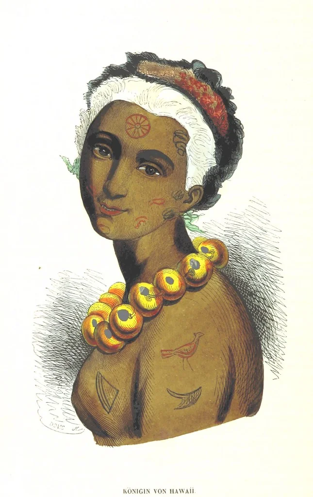 An illustration from Die Völker des Erdballs nach ihrer Abstammung und Verwandtschaft, und ihren Eigenthümlichkeiten in Regierungsform, Religion, Sitte und Tracht ... Mit ... colorirten Abbildungen, 1845, leaf 540