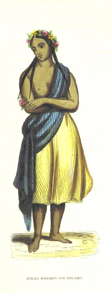 An illustration from Die Völker des Erdballs nach ihrer Abstammung und Verwandtschaft, und ihren Eigenthümlichkeiten in Regierungsform, Religion, Sitte und Tracht ... Mit ... colorirten Abbildungen, 1845, leaf 571