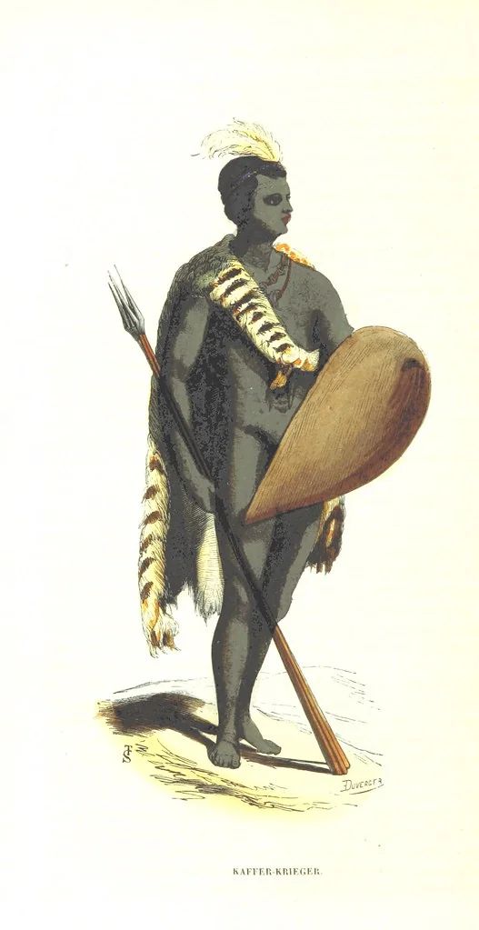 An illustration from Die Völker des Erdballs nach ihrer Abstammung und Verwandtschaft, und ihren Eigenthümlichkeiten in Regierungsform, Religion, Sitte und Tracht ... Mit ... colorirten Abbildungen, 1845, leaf 706