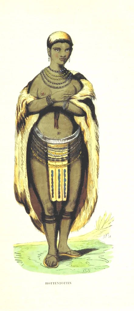 An illustration from Die Völker des Erdballs nach ihrer Abstammung und Verwandtschaft, und ihren Eigenthümlichkeiten in Regierungsform, Religion, Sitte und Tracht ... Mit ... colorirten Abbildungen, 1845, leaf 725