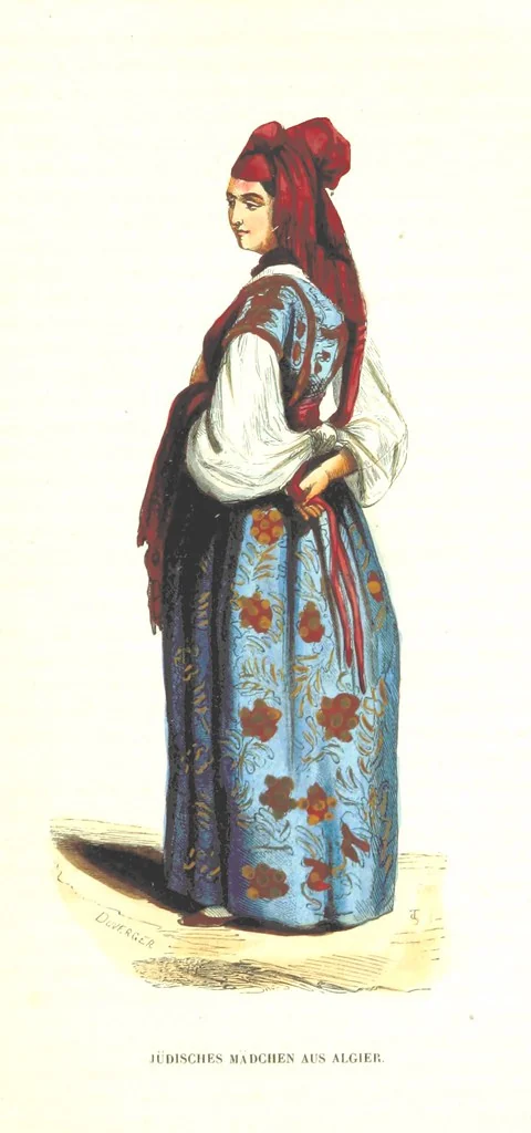An illustration from Die Völker des Erdballs nach ihrer Abstammung und Verwandtschaft, und ihren Eigenthümlichkeiten in Regierungsform, Religion, Sitte und Tracht ... Mit ... colorirten Abbildungen, 1845, leaf 761