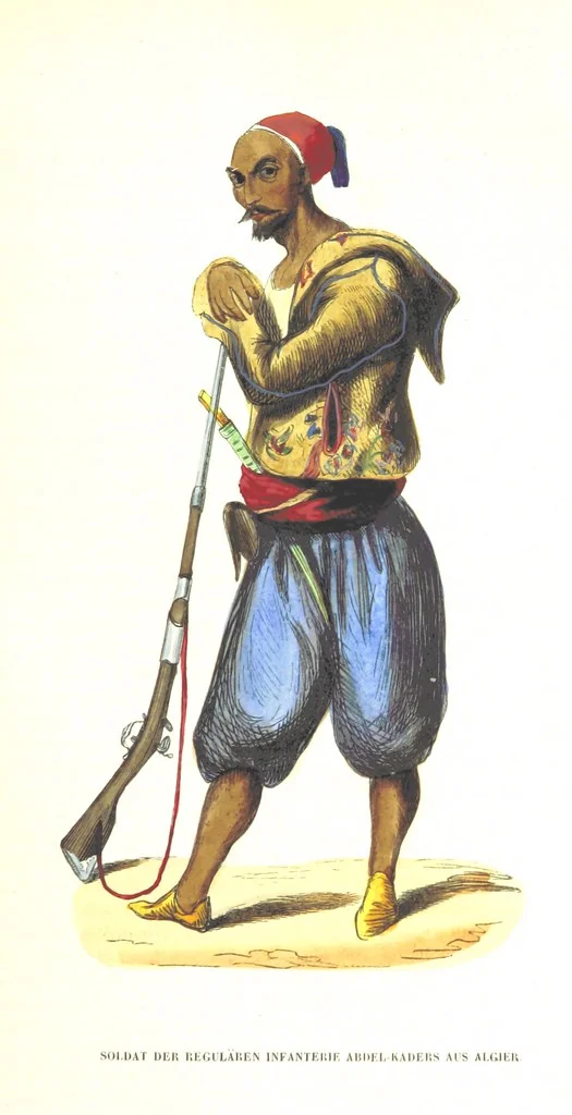 An illustration from Die Völker des Erdballs nach ihrer Abstammung und Verwandtschaft, und ihren Eigenthümlichkeiten in Regierungsform, Religion, Sitte und Tracht ... Mit ... colorirten Abbildungen, 1845, leaf 791