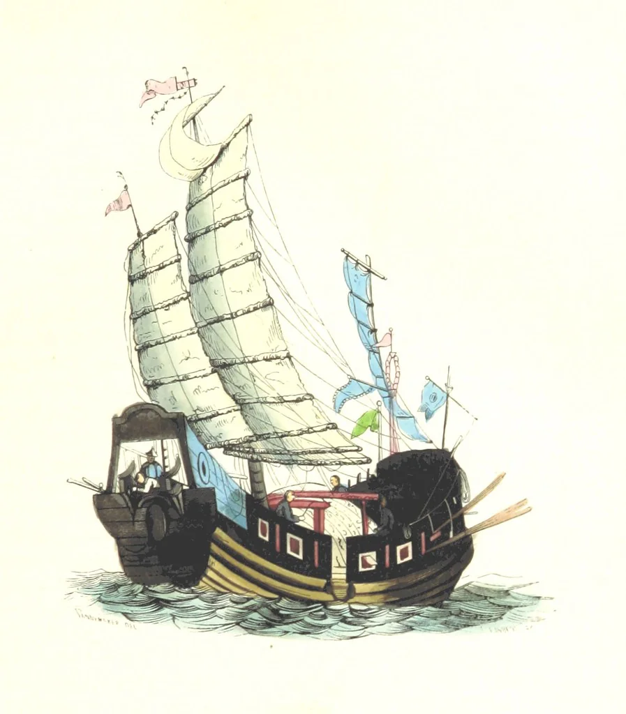 An illustration from Die Völker des Erdballs nach ihrer Abstammung und Verwandtschaft, und ihren Eigenthümlichkeiten in Regierungsform, Religion, Sitte und Tracht ... Mit ... colorirten Abbildungen, 1845, leaf 87