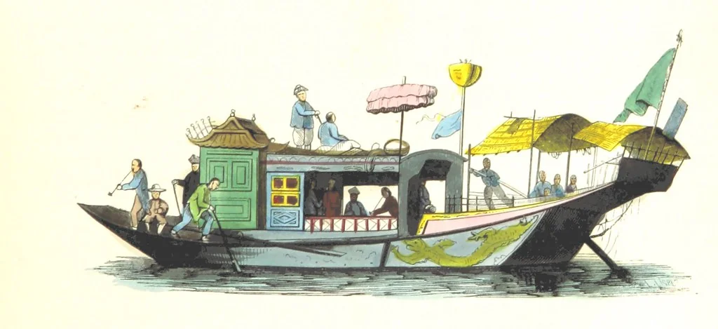 An illustration from Die Völker des Erdballs nach ihrer Abstammung und Verwandtschaft, und ihren Eigenthümlichkeiten in Regierungsform, Religion, Sitte und Tracht ... Mit ... colorirten Abbildungen, 1845, leaf 87