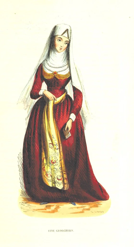 An illustration from Die Völker des Erdballs nach ihrer Abstammung und Verwandtschaft, und ihren Eigenthümlichkeiten in Regierungsform, Religion, Sitte und Tracht ... Mit ... colorirten Abbildungen, 1845, leaf 877