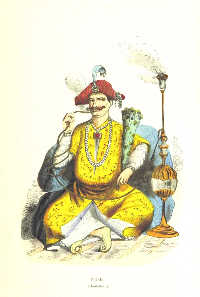 An illustration from Die Völker des Erdballs nach ihrer Abstammung und Verwandtschaft, und ihren Eigenthümlichkeiten in Regierungsform, Religion, Sitte und Tracht ... Mit ... colorirten Abbildungen, 1845, leaf 961