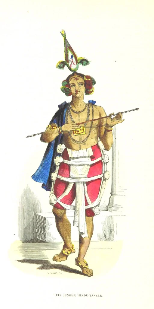 An illustration from Die Völker des Erdballs nach ihrer Abstammung und Verwandtschaft, und ihren Eigenthümlichkeiten in Regierungsform, Religion, Sitte und Tracht ... Mit ... colorirten Abbildungen, 1845, leaf 970