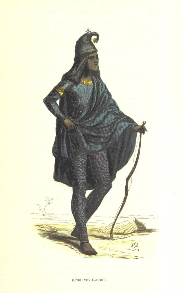 An illustration from Die Völker des Erdballs nach ihrer Abstammung und Verwandtschaft, und ihren Eigenthümlichkeiten in Regierungsform, Religion, Sitte und Tracht ... Mit ... colorirten Abbildungen, 1845, leaf 973