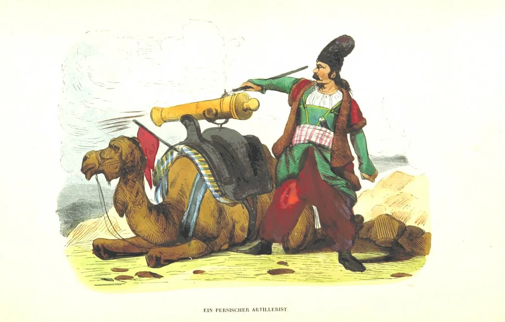 An illustration from Die Völker des Erdballs nach ihrer Abstammung und Verwandtschaft, und ihren Eigenthümlichkeiten in Regierungsform, Religion, Sitte und Tracht ... Mit ... colorirten Abbildungen, 1845, leaf 995