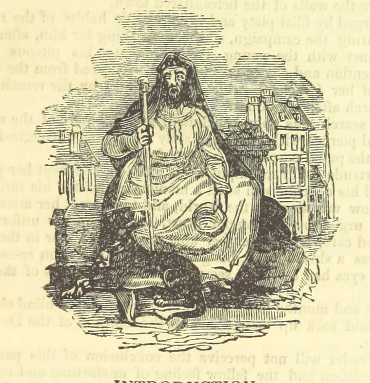 An illustration from The Blind Beggar of Bethnal-Green and Pretty Bessy. [A novel, 1848, leaf 11