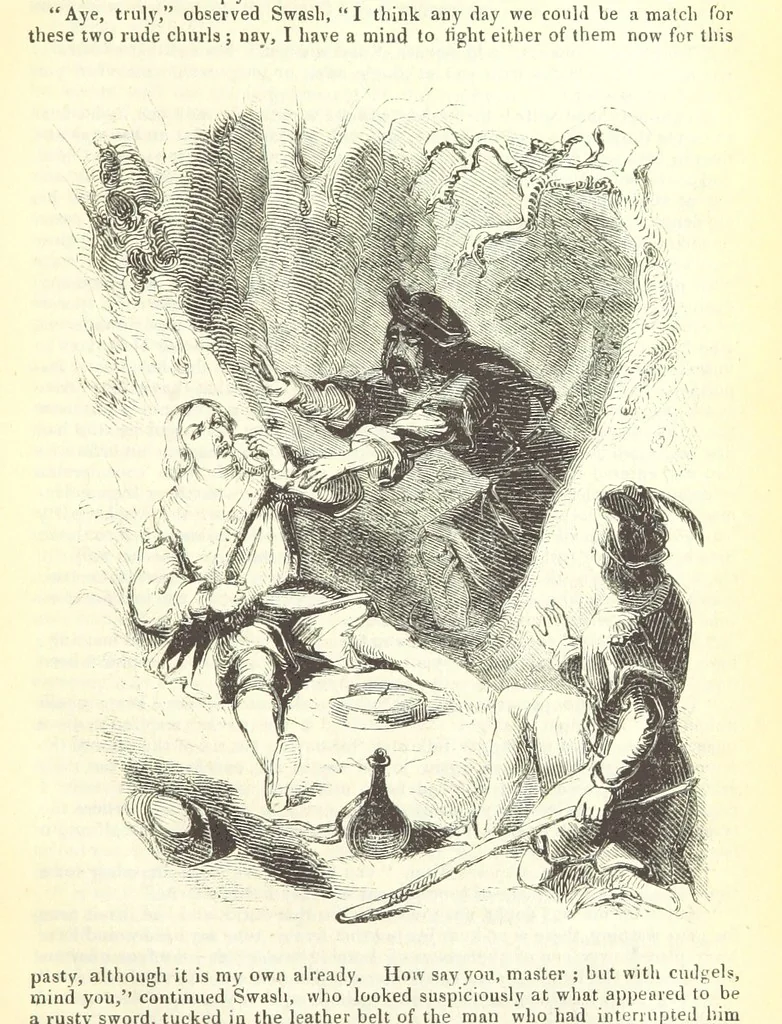 An illustration from The Blind Beggar of Bethnal-Green and Pretty Bessy. [A novel, 1848, leaf 131