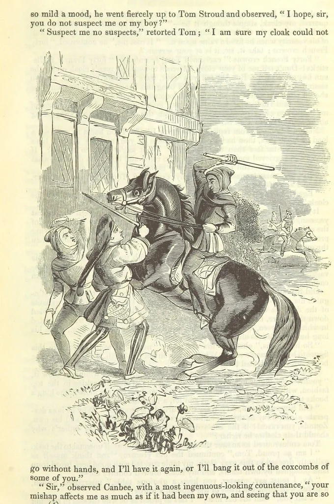 An illustration from The Blind Beggar of Bethnal-Green and Pretty Bessy. [A novel, 1848, leaf 35