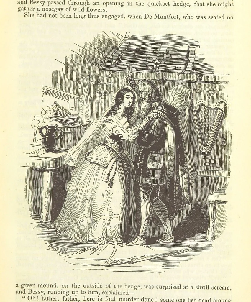 An illustration from The Blind Beggar of Bethnal-Green and Pretty Bessy. [A novel, 1848, leaf 43