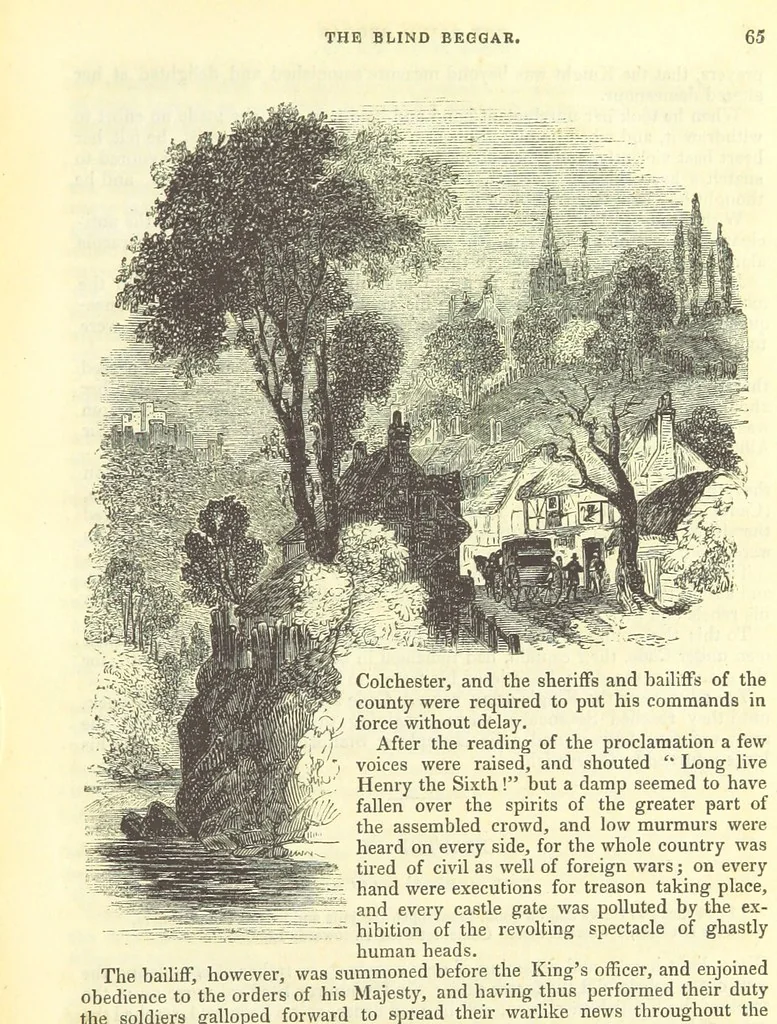An illustration from The Blind Beggar of Bethnal-Green and Pretty Bessy. [A novel, 1848, leaf 75