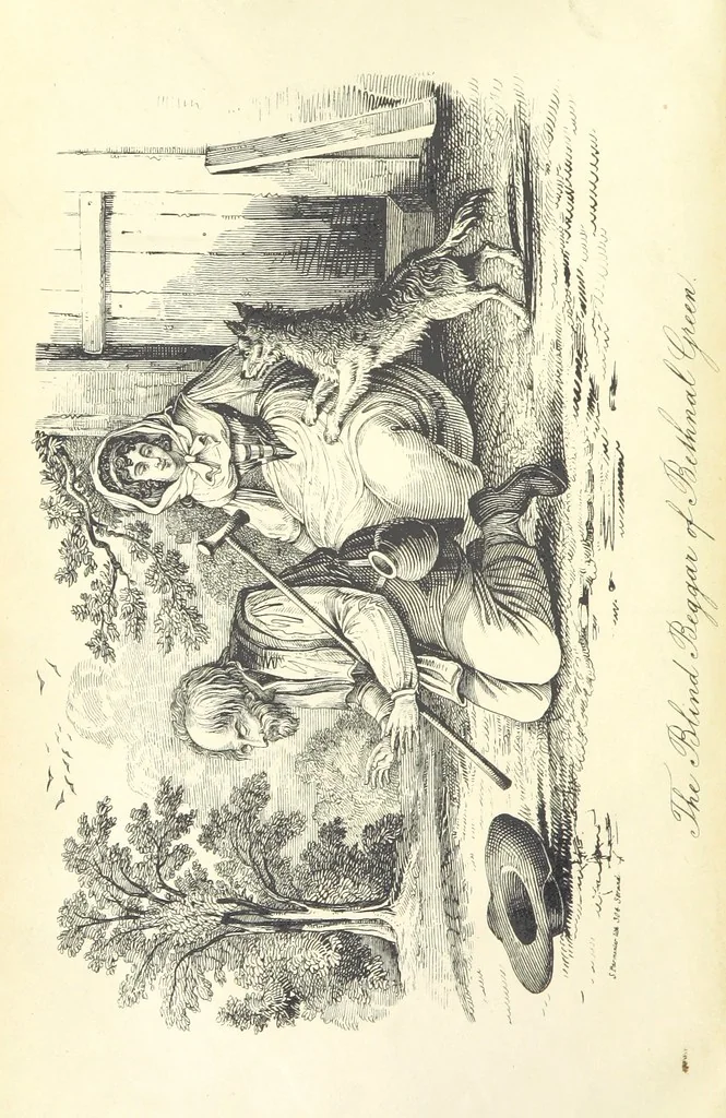 An illustration from The Blind Beggar of Bethnal-Green and Pretty Bessy. [A novel, 1848, leaf 8