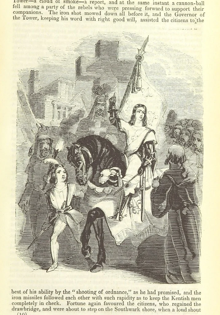 An illustration from The Blind Beggar of Bethnal-Green and Pretty Bessy. [A novel, 1848, leaf 83