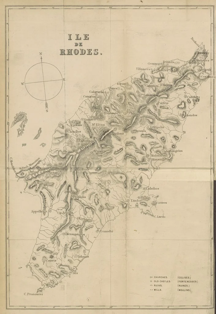 An illustration from L'Île de Rhodes, etc. [With a map, 1881, leaf 8