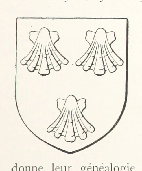 An illustration from Beaujolais-Forez-Dombes. Thizy et les environs. Armorial et notes généalogiques. Ouvrage orné de 380 gravures et rédigé d'après les notes éparses laissées par Étienne Mulsant, etc, 1899, leaf 11