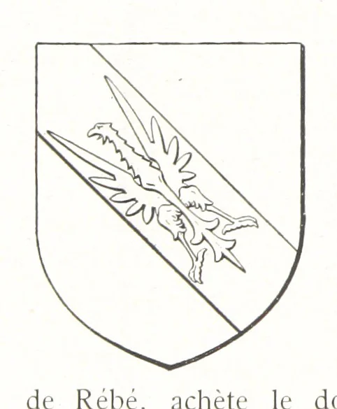An illustration from Beaujolais-Forez-Dombes. Thizy et les environs. Armorial et notes généalogiques. Ouvrage orné de 380 gravures et rédigé d'après les notes éparses laissées par Étienne Mulsant, etc, 1899, leaf 12