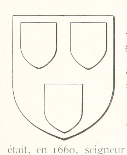An illustration from Beaujolais-Forez-Dombes. Thizy et les environs. Armorial et notes généalogiques. Ouvrage orné de 380 gravures et rédigé d'après les notes éparses laissées par Étienne Mulsant, etc, 1899, leaf 19