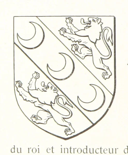 An illustration from Beaujolais-Forez-Dombes. Thizy et les environs. Armorial et notes généalogiques. Ouvrage orné de 380 gravures et rédigé d'après les notes éparses laissées par Étienne Mulsant, etc, 1899, leaf 22