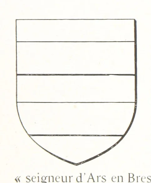 An illustration from Beaujolais-Forez-Dombes. Thizy et les environs. Armorial et notes généalogiques. Ouvrage orné de 380 gravures et rédigé d'après les notes éparses laissées par Étienne Mulsant, etc, 1899, leaf 24