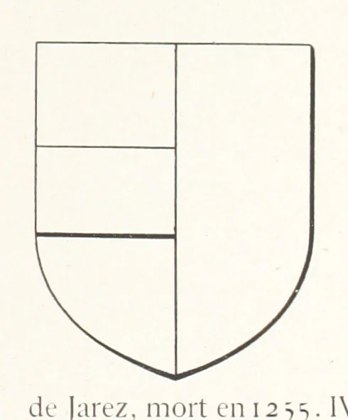An illustration from Beaujolais-Forez-Dombes. Thizy et les environs. Armorial et notes généalogiques. Ouvrage orné de 380 gravures et rédigé d'après les notes éparses laissées par Étienne Mulsant, etc, 1899, leaf 25