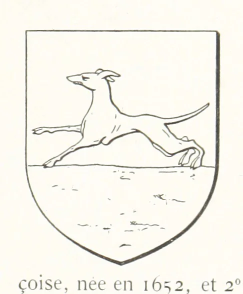 An illustration from Beaujolais-Forez-Dombes. Thizy et les environs. Armorial et notes généalogiques. Ouvrage orné de 380 gravures et rédigé d'après les notes éparses laissées par Étienne Mulsant, etc, 1899, leaf 27