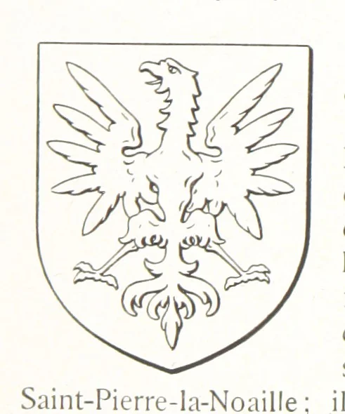 An illustration from Beaujolais-Forez-Dombes. Thizy et les environs. Armorial et notes généalogiques. Ouvrage orné de 380 gravures et rédigé d'après les notes éparses laissées par Étienne Mulsant, etc, 1899, leaf 36