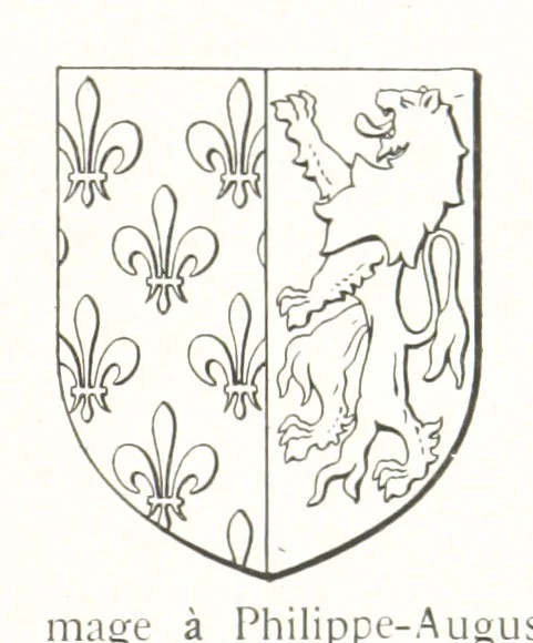 An illustration from Beaujolais-Forez-Dombes. Thizy et les environs. Armorial et notes généalogiques. Ouvrage orné de 380 gravures et rédigé d'après les notes éparses laissées par Étienne Mulsant, etc, 1899, leaf 41