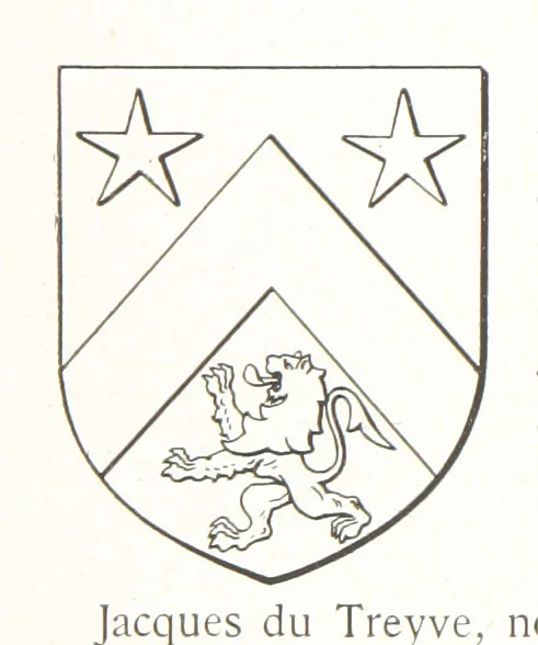 An illustration from Beaujolais-Forez-Dombes. Thizy et les environs. Armorial et notes généalogiques. Ouvrage orné de 380 gravures et rédigé d'après les notes éparses laissées par Étienne Mulsant, etc, 1899, leaf 42