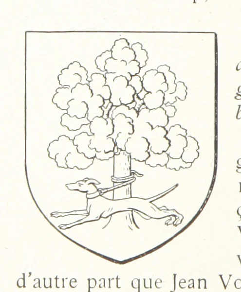 An illustration from Beaujolais-Forez-Dombes. Thizy et les environs. Armorial et notes généalogiques. Ouvrage orné de 380 gravures et rédigé d'après les notes éparses laissées par Étienne Mulsant, etc, 1899, leaf 44