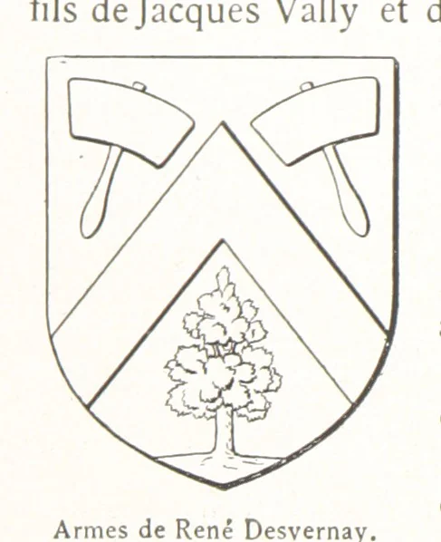 An illustration from Beaujolais-Forez-Dombes. Thizy et les environs. Armorial et notes généalogiques. Ouvrage orné de 380 gravures et rédigé d'après les notes éparses laissées par Étienne Mulsant, etc, 1899, leaf 52