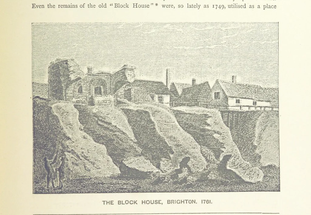 An illustration from “A Peep into the Past”: Brighton in the Olden Time, with glances at the present, etc. [With plates, including portraits, 1880, leaf 223