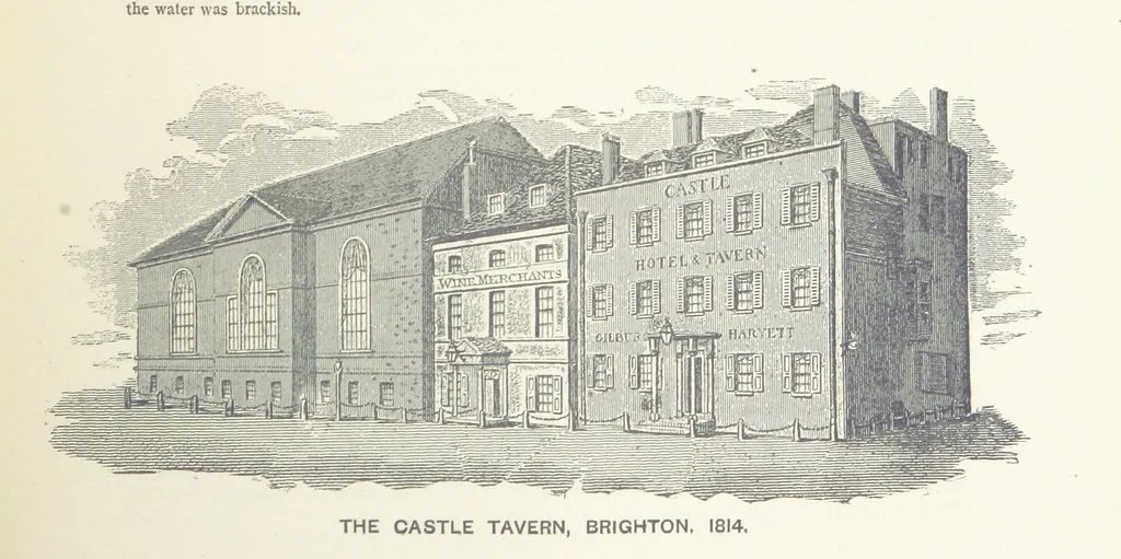 An illustration from “A Peep into the Past”: Brighton in the Olden Time, with glances at the present, etc. [With plates, including portraits, 1880, leaf 265