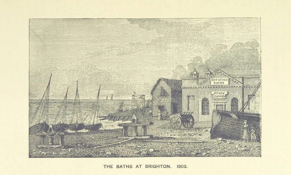 An illustration from “A Peep into the Past”: Brighton in the Olden Time, with glances at the present, etc. [With plates, including portraits, 1880, leaf 277